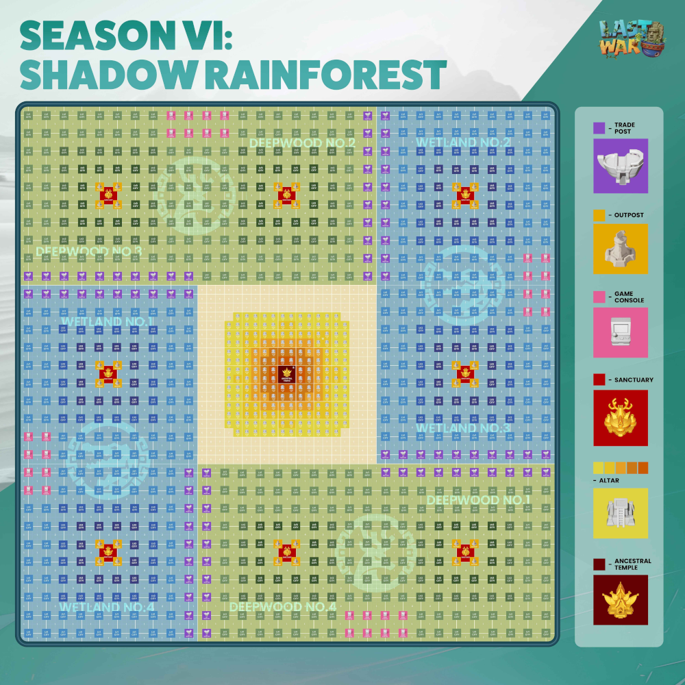 خريطة الموسم السادس الرسمية